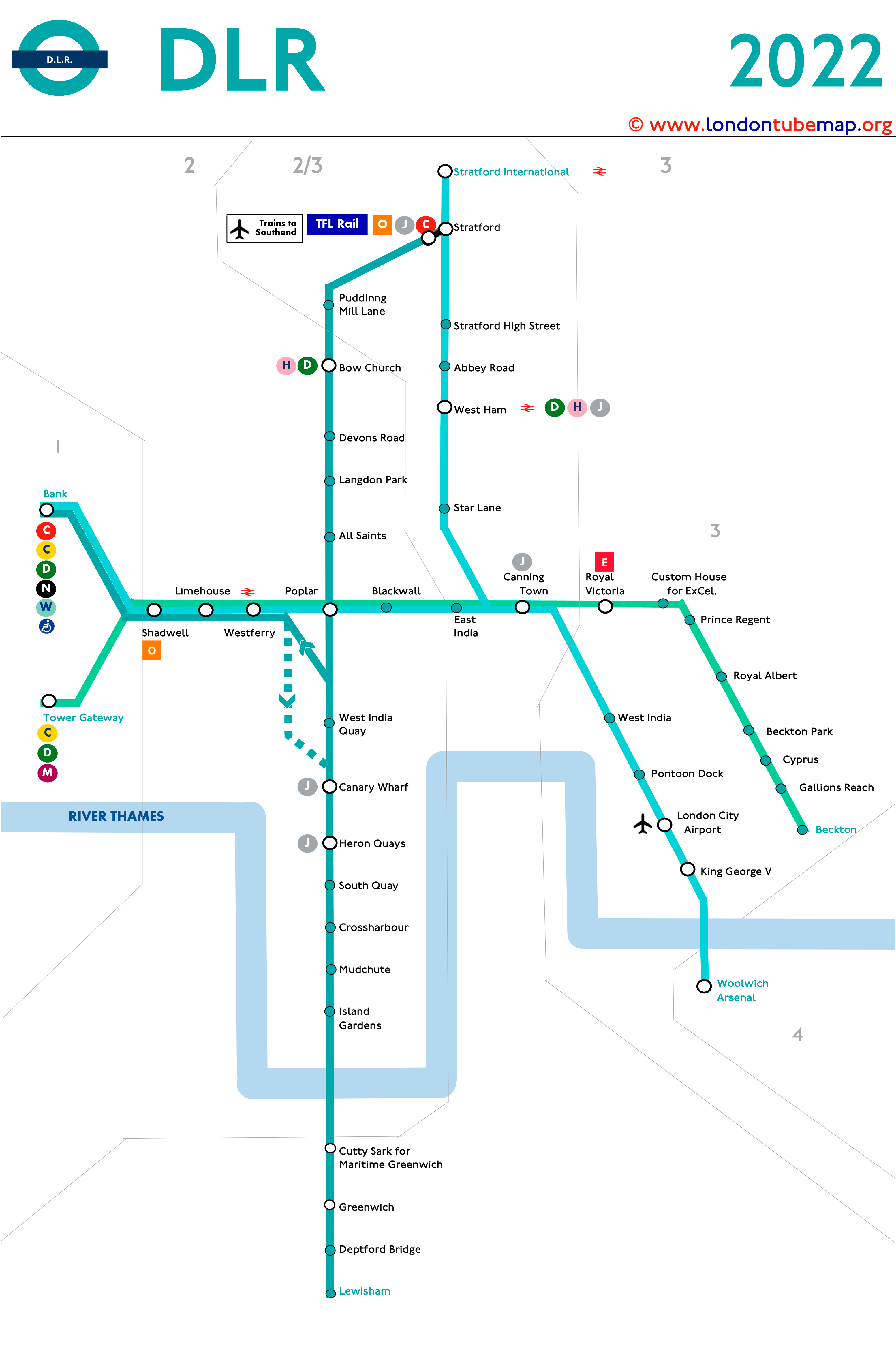 DLR Line Map