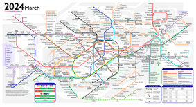 London Tube map 2024