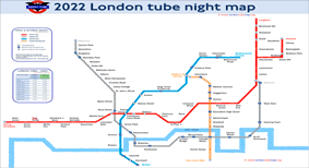 London Tube Night Map 2022