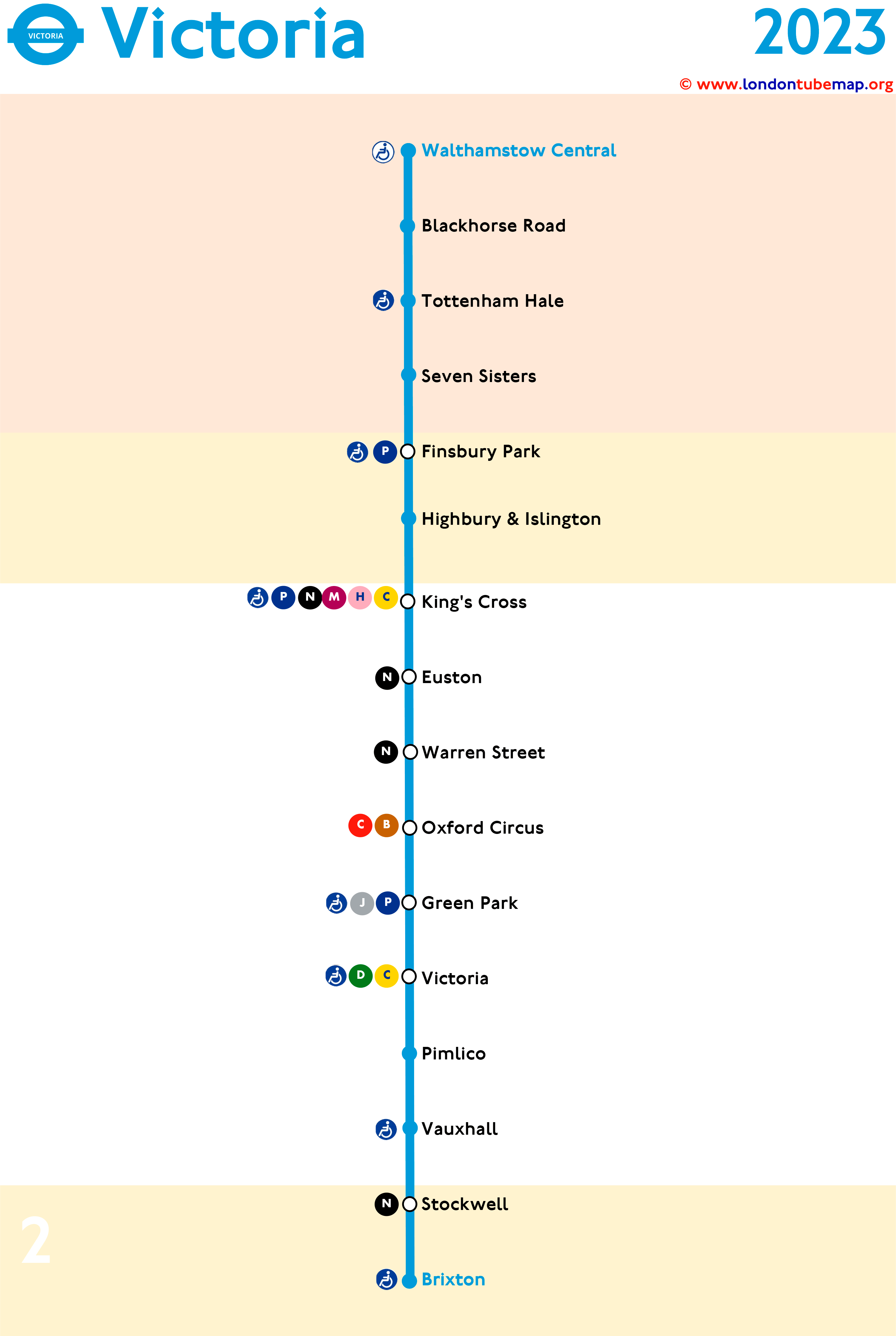 Victoria tube line 2023
